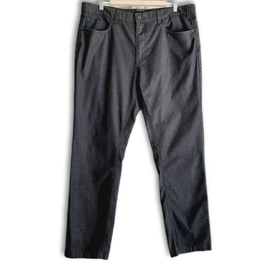 REACTION Kenneth Cole Chino Regular Fit Pants Grey Men's Sz 38